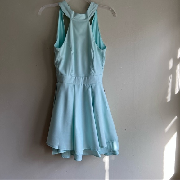 Lulu’s blue skater dress XS open back - Picture 6 of 12